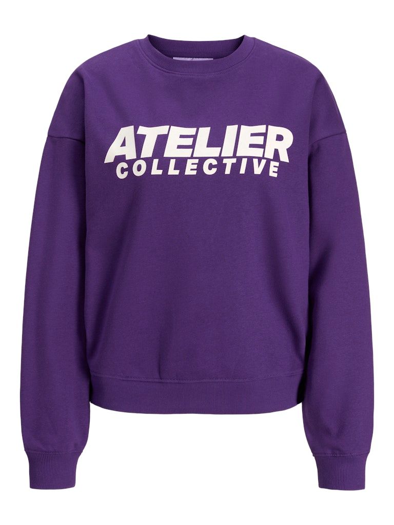 JXJACKIE LS RLX PRINT CREW SWT Petunia/ATELIER