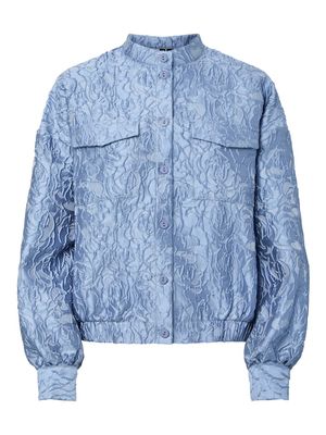 PCKARINA LS BOMBER JACKET WV D2D PP Blue Bell