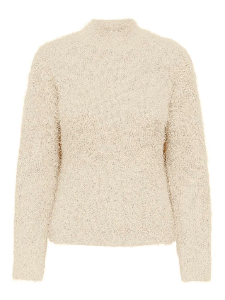 ONLLULU LS RIB HIGHNECK CC KNT Cloud Dancer