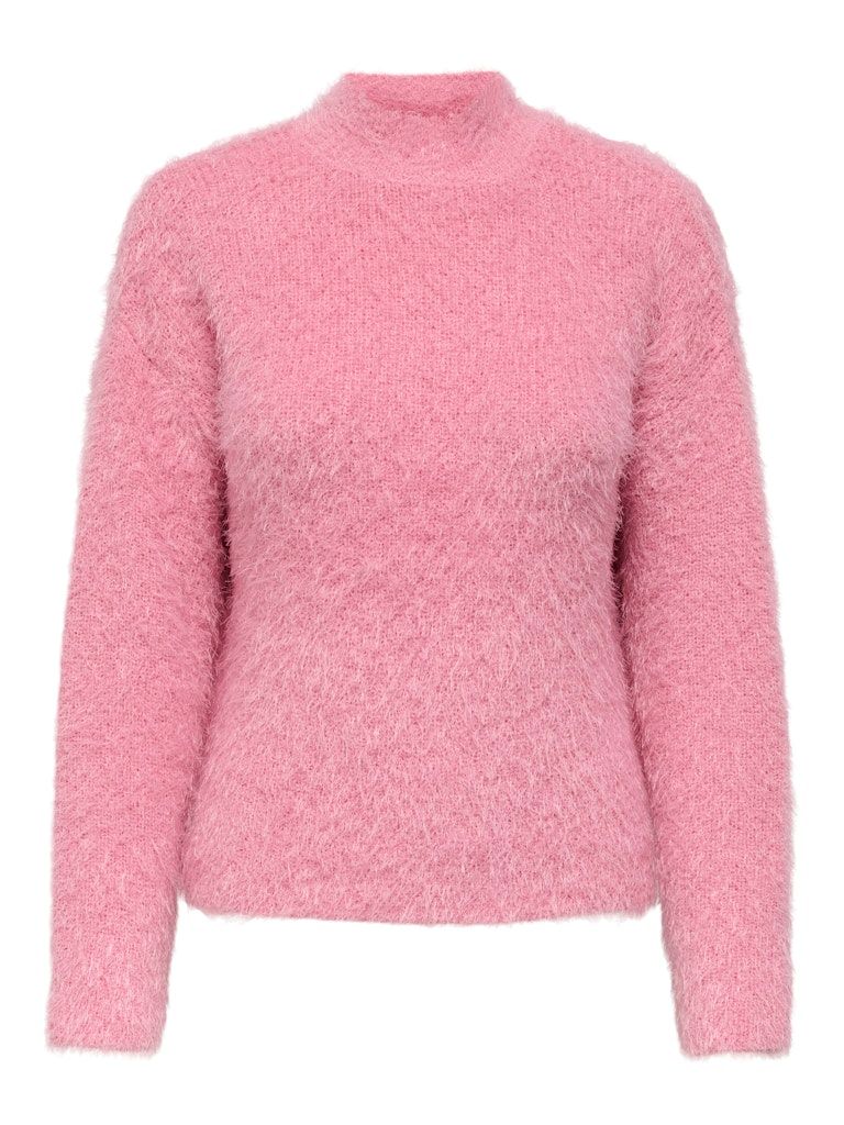 ONLLULU LS RIB HIGHNECK CC KNT Sea Pink