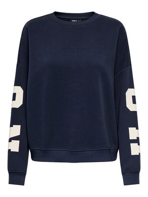 ONLSWEAT L/S BACK/SLEEVE PRINT SWT NOOS Night Sky-BIRCH HOUSTON PRT