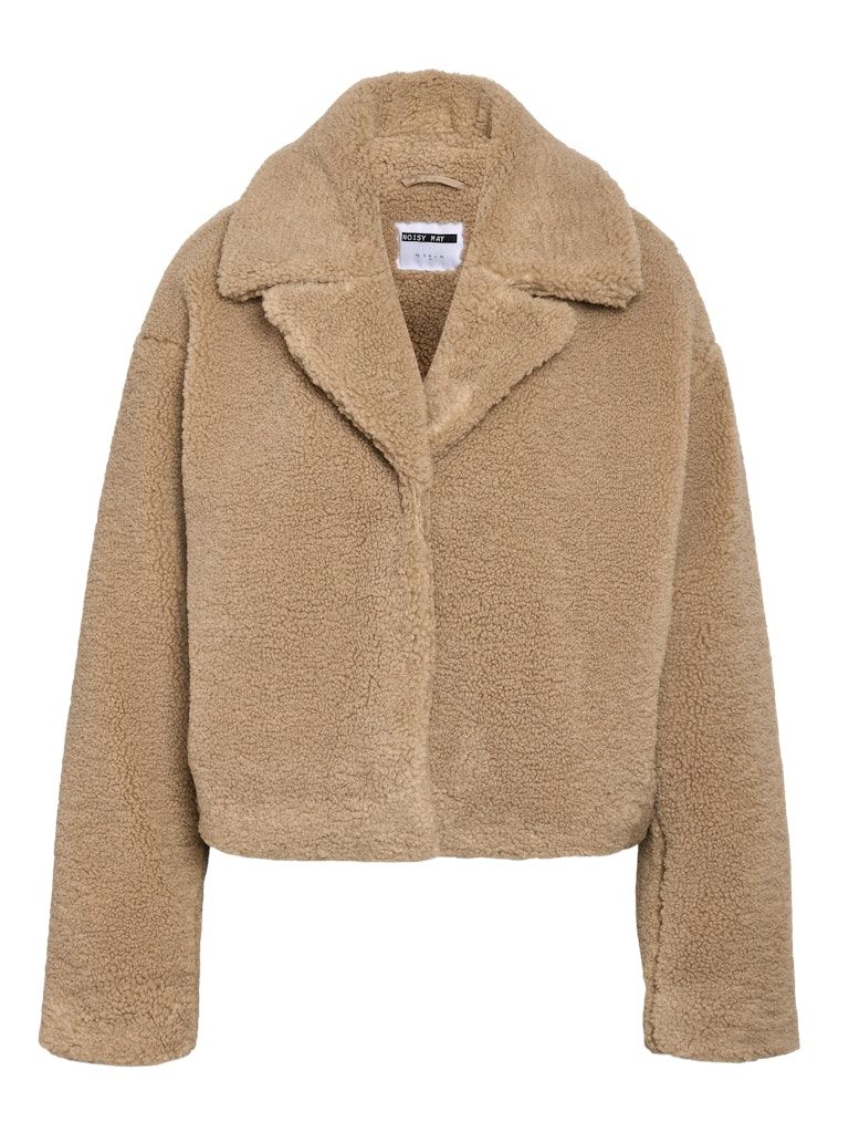 NMNATI CROP TEDDY JACKET FWD NOOS Birch