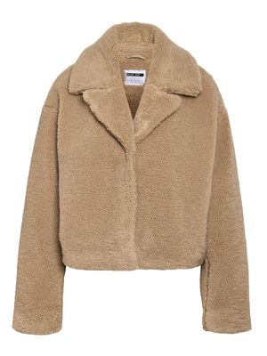 NMNATI CROP TEDDY JACKET FWD NOOS Birch