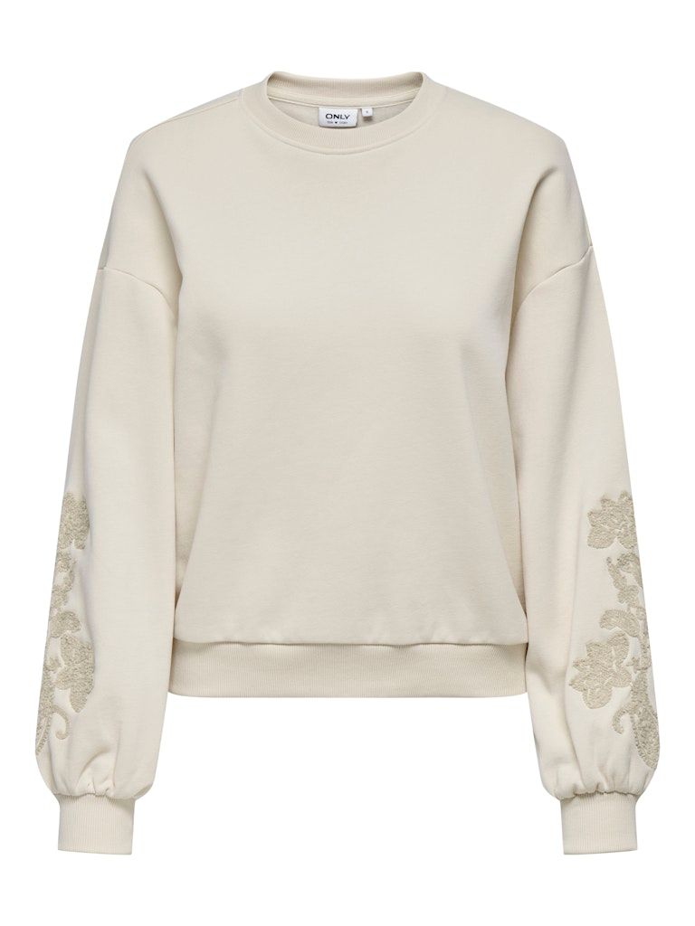 ONLBROOKLYN L/S EMBROIDERY BOX SWT Birch/Boho flowers