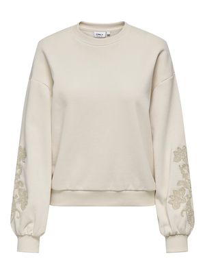 ONLBROOKLYN L/S EMBROIDERY BOX SWT Birch/Boho flowers