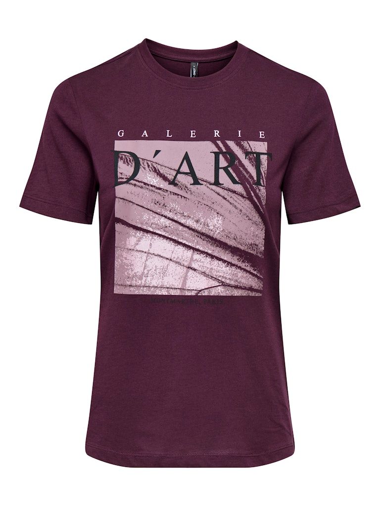 ONLALLIE LIFE REG S/S AOP TOP BOX JRS Winetasting-Somber art