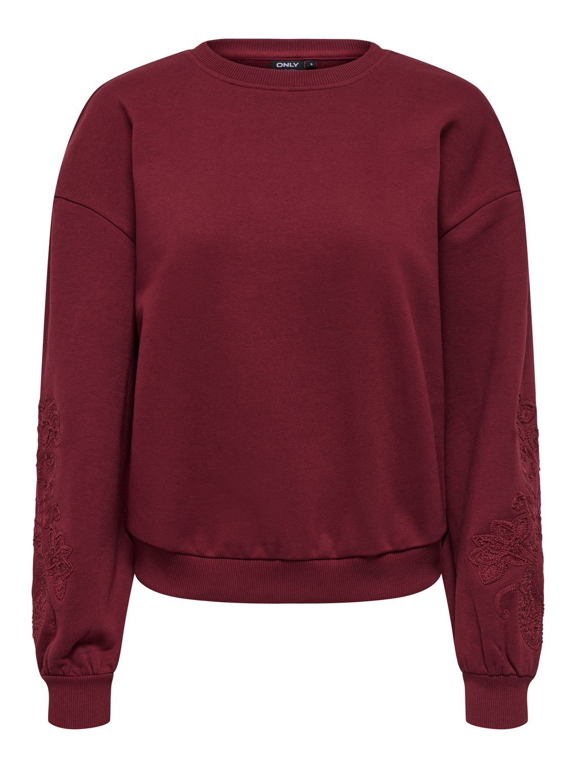 ONLBROOKLYN L/S EMBROIDERY BOX SWT Cabernet/Boho flower