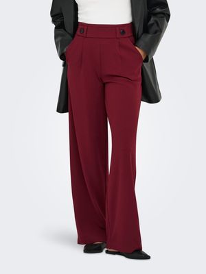 JDYGEGGO LIFE NEW LONG PANT JRS NOOS Cabernet-BLACK BUTTONS