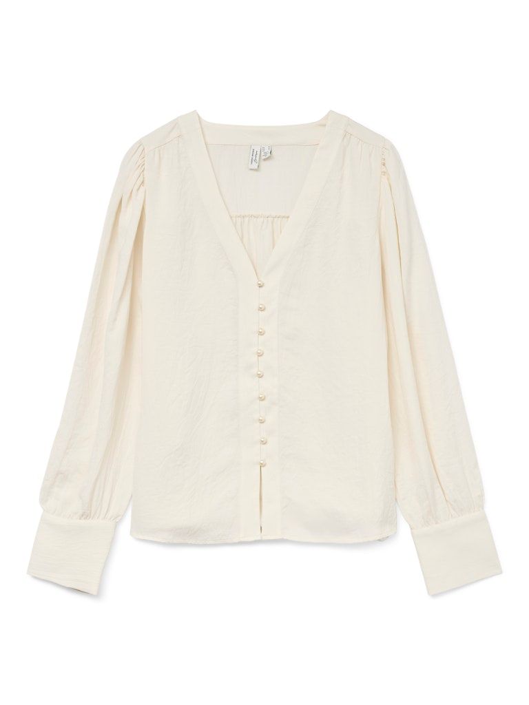 VMFASANA L/S V-NECK SHIRT WVN BTQ GA Birch