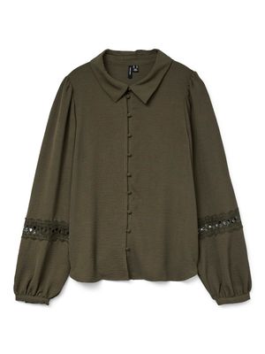 VMALVA LACE LS SHIRT WVN GA BOO Grape Leaf
