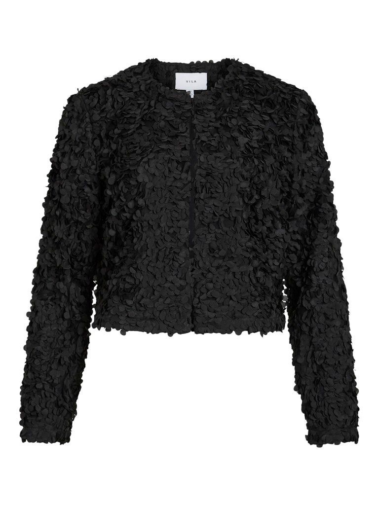 VIROSIE L/S CARDIGAN/DC/R Black Beauty
