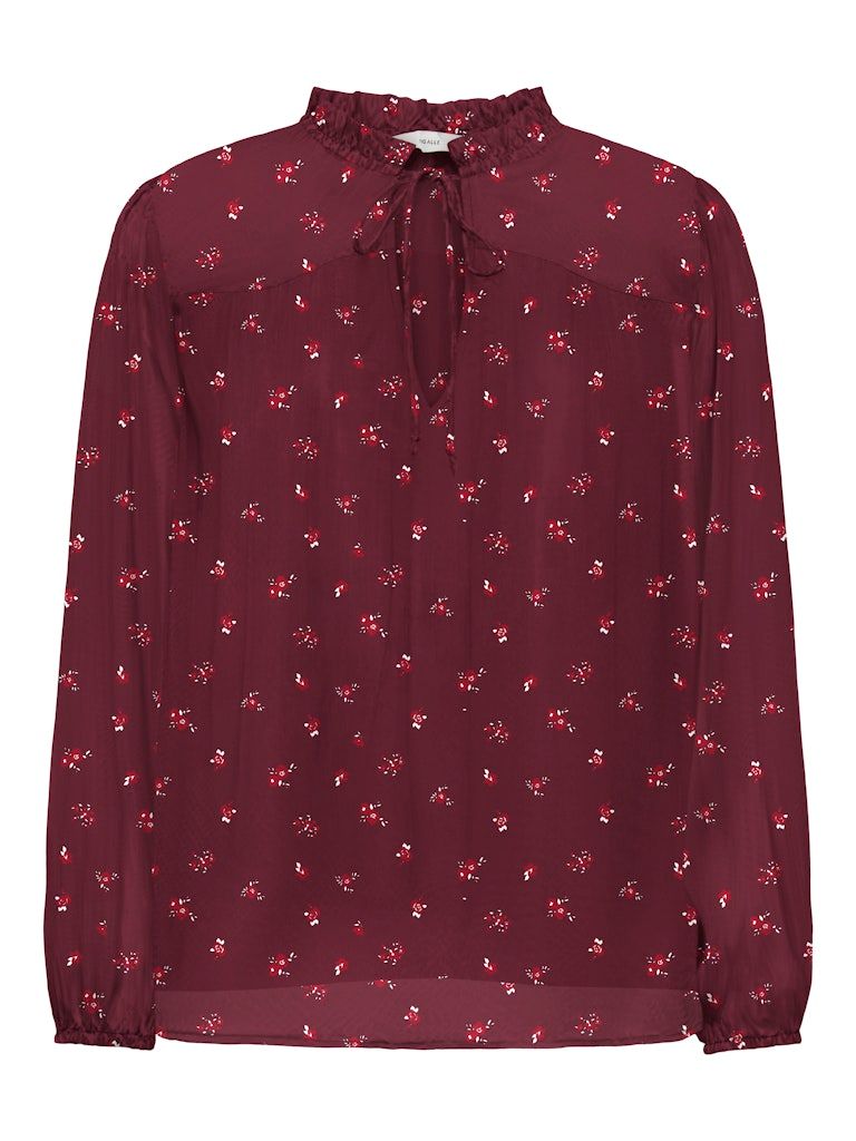 ONLDITSY L/S BLOUSE WVN NOOS Windsor Wine/LISA FL