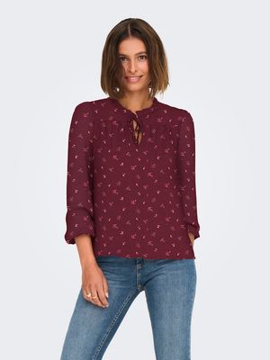 ONLDITSY L/S BLOUSE WVN NOOS Windsor Wine/LISA FL