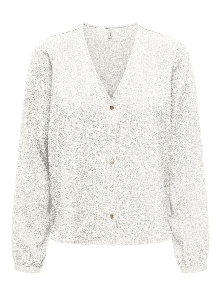 ONLSVENDA FR L/S BUTTON TOP CS PTM Cloud Dancer