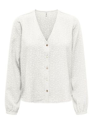 ONLSVENDA FR L/S BUTTON TOP CS PTM Cloud Dancer