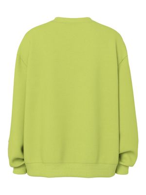 PCMUGGI LS SWEAT Dark Citron/Envelope