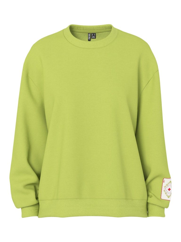 PCMUGGI LS SWEAT Dark Citron/Envelope