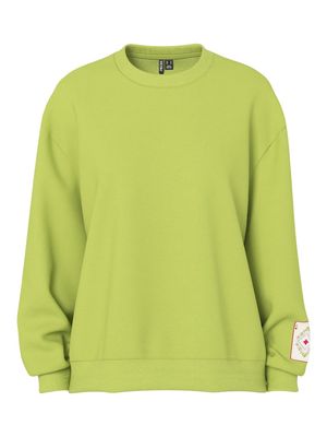 PCMUGGI LS SWEAT Dark Citron/Envelope