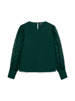VMALVA DETAIL LS TOP WVN Pine Grove