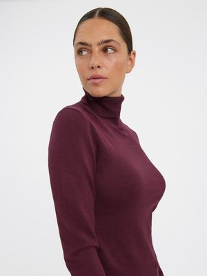 VMGLORY LS ROLLNECK BLOUSE GA NOOS Winetasting