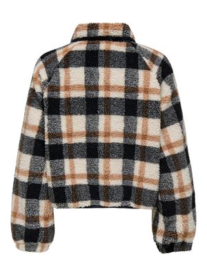 ONLCALISTA LIFE CHECK TEDDY JACKET OTW Birch-Check