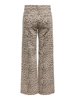 ONLMADISON BLUSH HW LEO WIDE DNM Washed Black/LEO