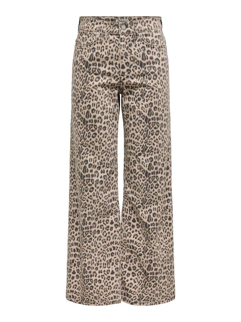 ONLMADISON BLUSH HW LEO WIDE DNM Washed Black/LEO