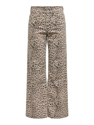 ONLMADISON BLUSH HW LEO WIDE DNM Washed Black/LEO