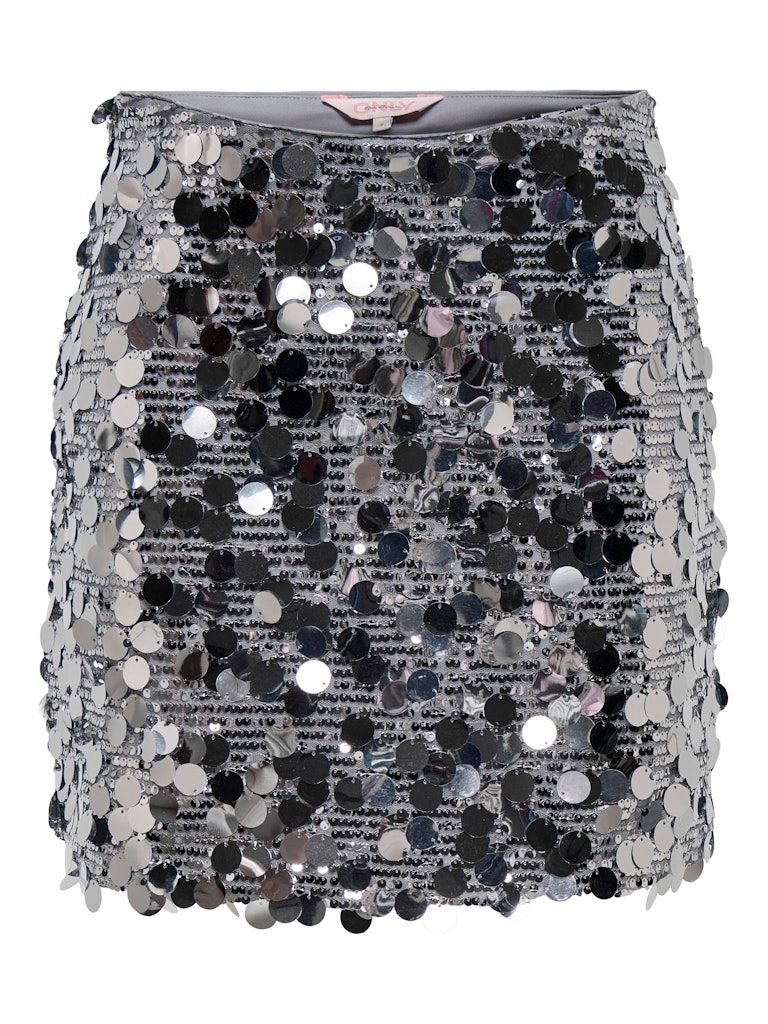 ONLJADEL SEQUINS SKIRT WVN Silver/W SILVER SEQU