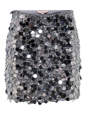 ONLJADEL SEQUINS SKIRT WVN Silver/W SILVER SEQU