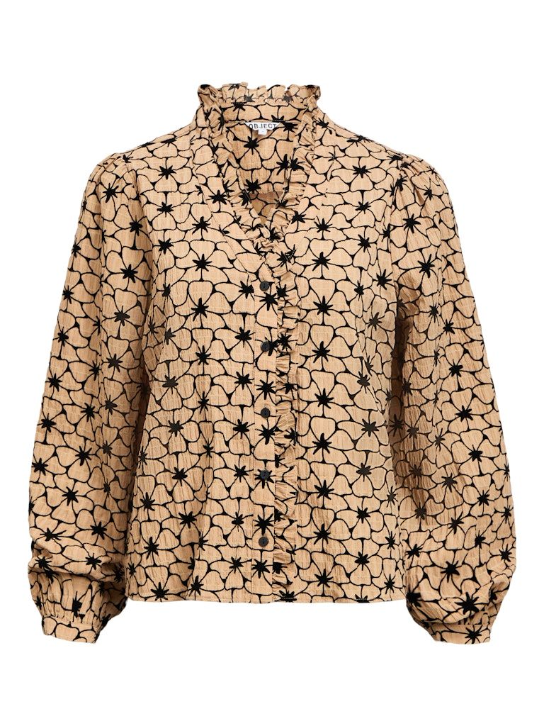 OBJDEA L/S RE SHIRT 141 Tannin/Black
