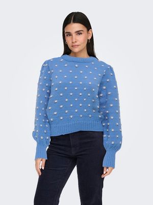 JDYSIGRID LIFE L/S ON PUFF PULL KNT NOOS Ebb And Flow/W. CEME