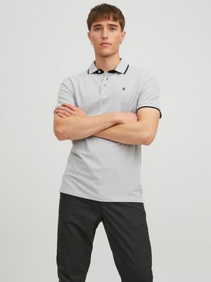 JJEPAULOS POLO SS NOOS LT GREY M