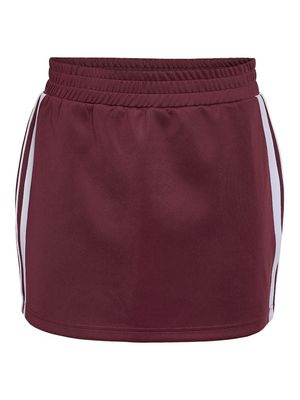 NMJENNA SHORT SKIRT JRS Windsor Wine/WHITE S