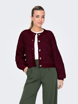 JDYEIRA LIFE L/S ONECK CARDIGAN KNT NOOS Cabernet