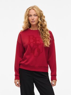 VIREFLECT BE YOU O-NECK L/S TOP Jester Red