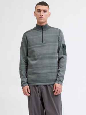 JCOMACE KNIT HALF ZIP SMU Urban Chic/Melange