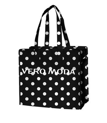 VMSHOPPING BAG PRINT Black/Dots