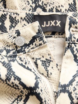 JXSARAH AOP TOKYO WIDE HW PANT PNT LN Bone White/Snake