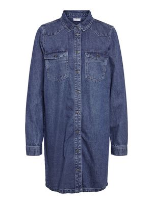 NMNEW SIGNE L/S DENIM DRESS VI002MB NOOS Medium Blue Denim