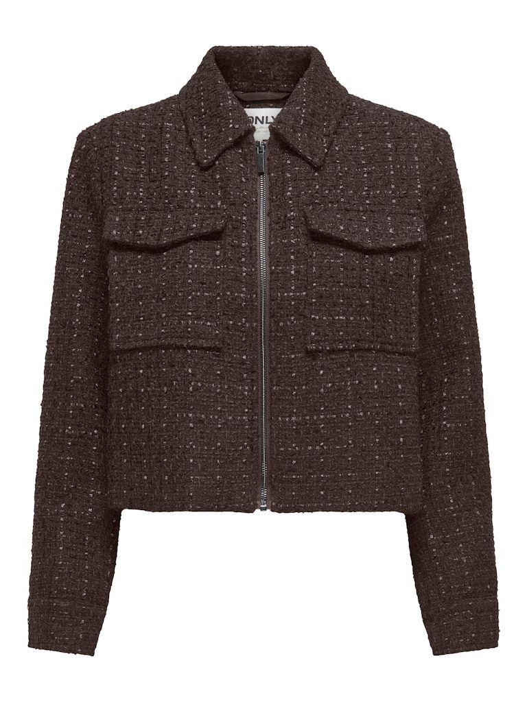 ONLSHONA L/S BOUCLE JACKET TLR Coffee Bean