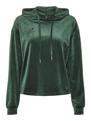 PCSILLI LS VELVET HOODIE JRS FC BC Trekking Green