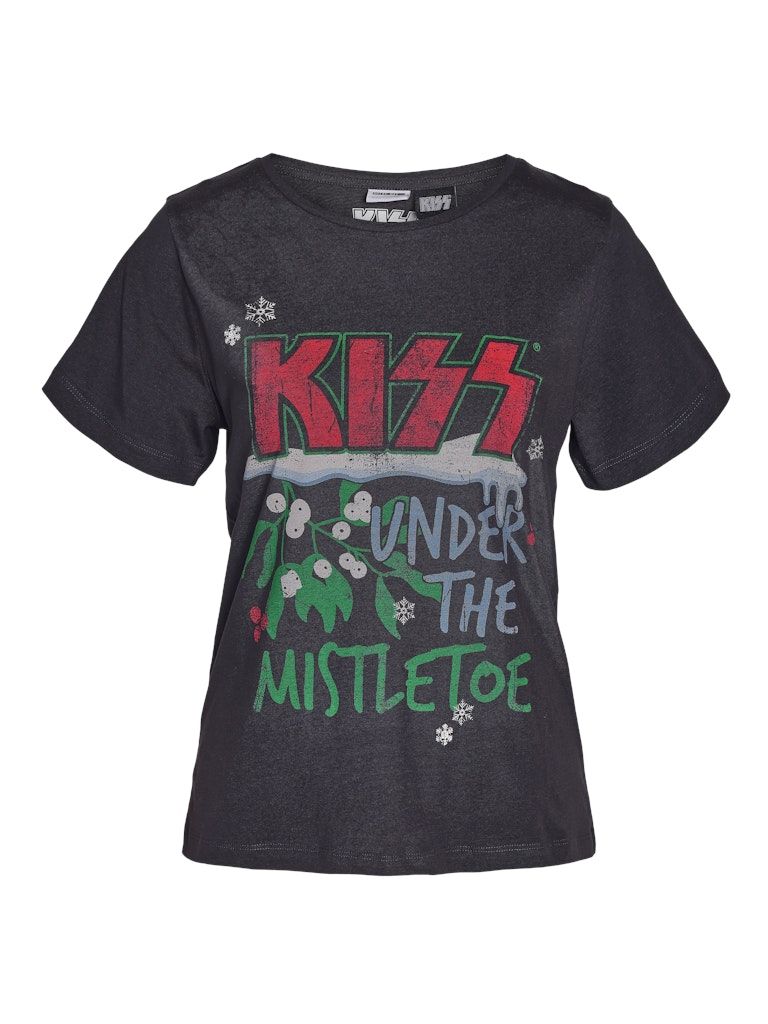 NMNATE KISS CHRISTMAS T-SHIRT JRS FWD Obsidian/KISS MISTLE