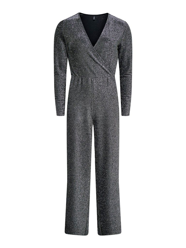ONLRICH L/S GLITTER JUMPSUIT JRS Black/Silver glitter