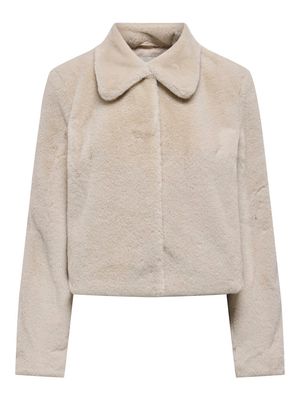 JDYMACY LIFE FAUX FUR JACKET OTW NOOS Moonbeam