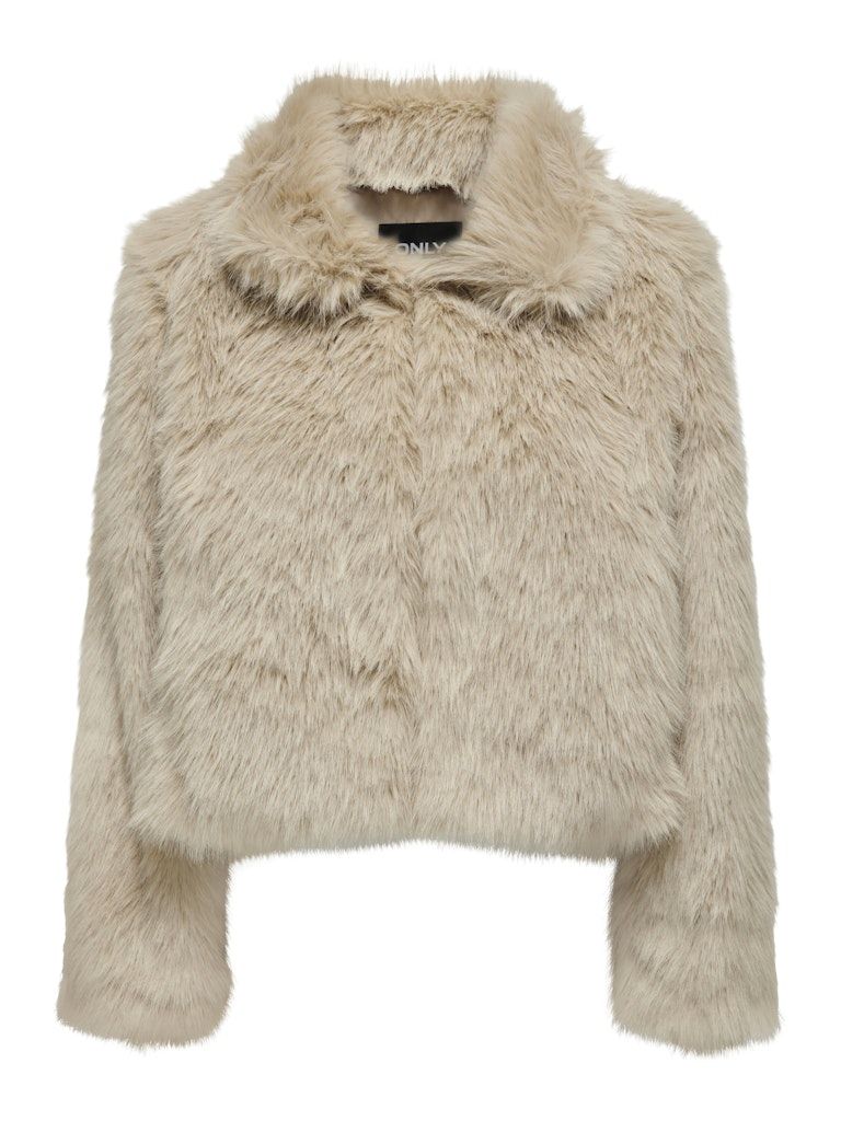 ONLMANNY FAUX FUR JACKET CC OTW Pumice Stone