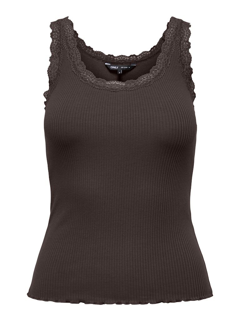 ONLSARA SHARAI LIFE TANK TOP JRS NOOS Chocolate Torte