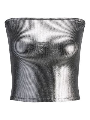 JXFIONA STR BANDEAU SHINE TOP JRS Silver Colour