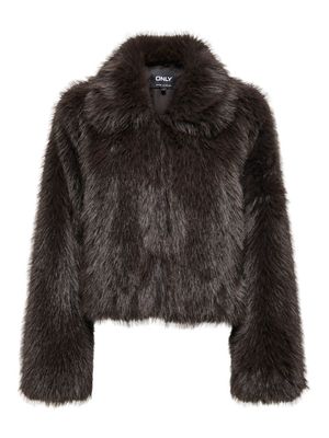 ONLMANNY FAUX FUR JACKET CC OTW Chocolate Torte