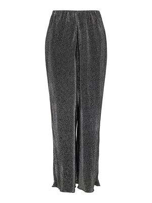 JDYVILMA LOOSE PANT JRS DIA Black-SILVER